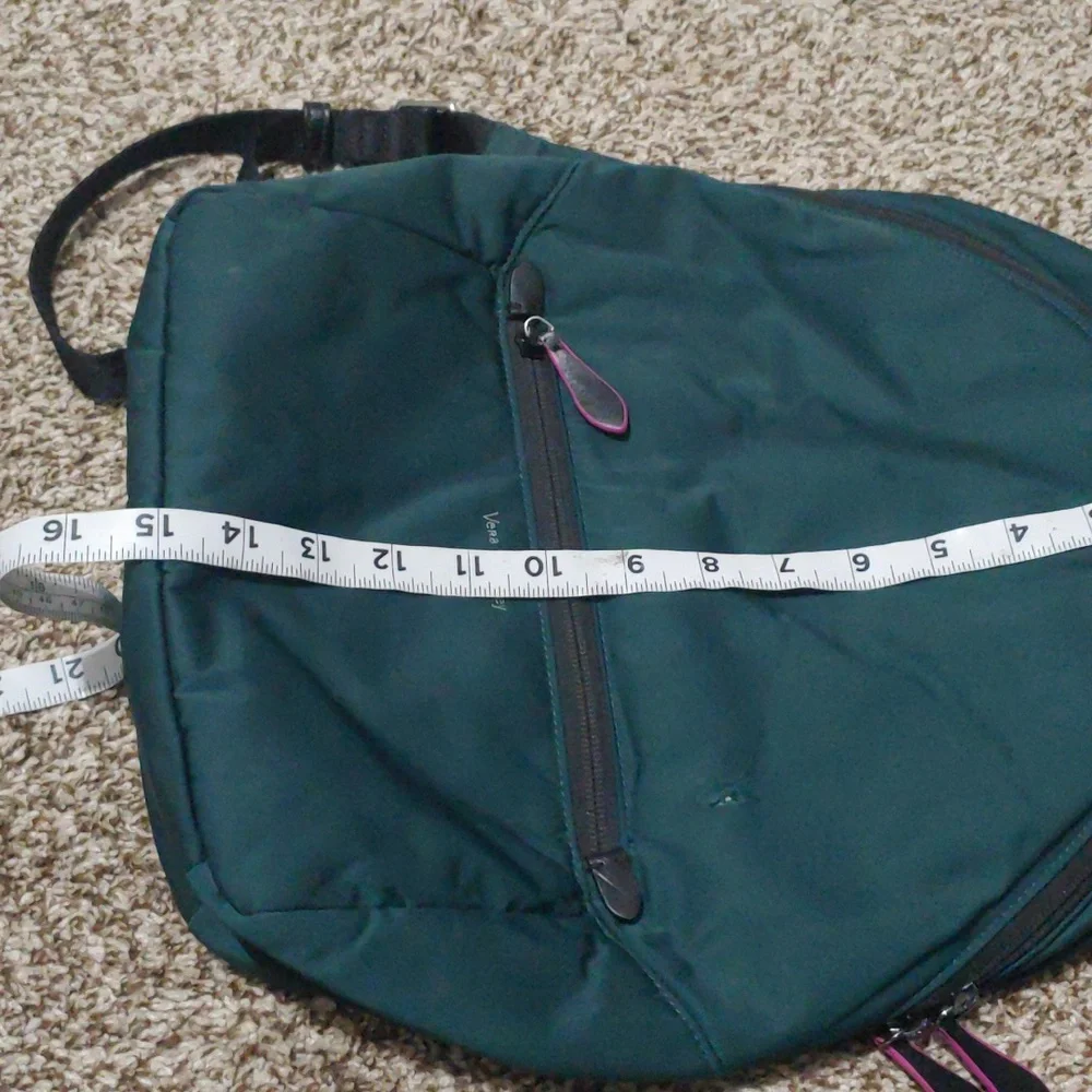 Vera Bradley Mini Green Backpack Convertible Strap